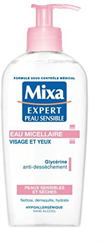 Mixa Eau Micellaire Anti Déssechement 200ml - Solution Visage Douceur pour une Toilette Impeccable et Rafraîchissante - Lot De 3 - Vendu Par Lot