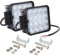 2pcs 4 Pouces 48W Projecteur de Travail à LED, 6000K Phare de Travail LED Tracteur, Antibrouillard D'inondation Feux Led pour 4x4 Offroad Voiture Camion ATV SUV 12V 24V