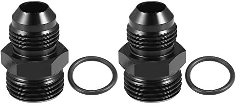 A ABSOPRO AN10 a AN8 carburanti Guida Adattatore Connettore Tubo Raccordo Nero - 4pz