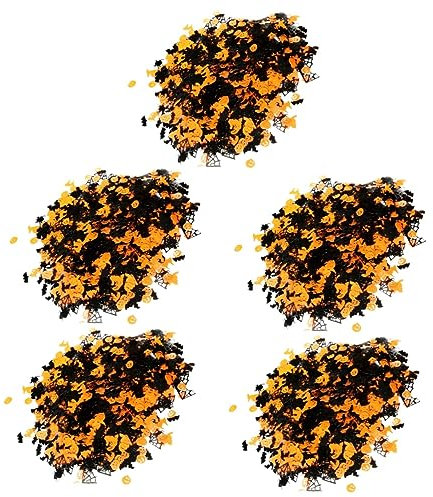 Abaodam 5 Stück 1 Halloween-konfetti Spinnen-konfetti-streuung Spinnennetzstreuung Halloween-spinnenfetzen Konfetti Aus Spinnennetzen Halloween-spinnenstreuung Die Pailletten Plastik