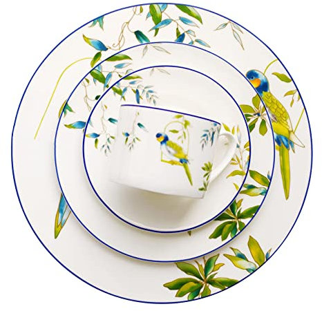 Set di piatti e ciotole in porcellana, 36 pezzi Set di stoviglie in porcellana fine Bone China