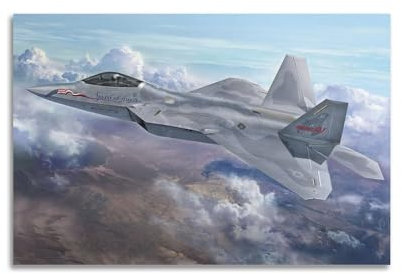 Poster F-22 Raptor Angriffsflugzeug Kampfflugzeug, dekorative Leinwand, Familienschlafzimmer, Kunstwerk, Bild, Gemälde, 30 x 45 cm
