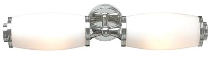 Spiegelleuchte 2-flammig Eliot Finish: Polished Chrome