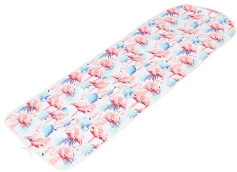 DECHOUS Ironing Board Cover Flamingo Pattern White Base Canvas Protective Pad Stain Resistant Fashion Board Cover for Home Use