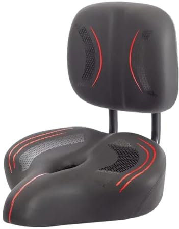 Übergroßer Fahrradsattel Herren Damen Bequem | Breiter Übergroßer Komfort-Fahrradsitz, Ergonomisch Fahrradsitz Mit Stoßdämpfendem -Schaum Zur Unterstützung des Rückens Weicher Komfortabel