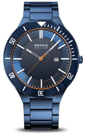 BERING Herren Uhr Solar Movement - Solar Collection mit Edelstahl und Saphirglas 14443-797 - 10 ATM
