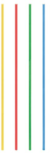 VEPATIM 250 Trinkhalme aus Papier extra lang bunt Ø8mm 80cm