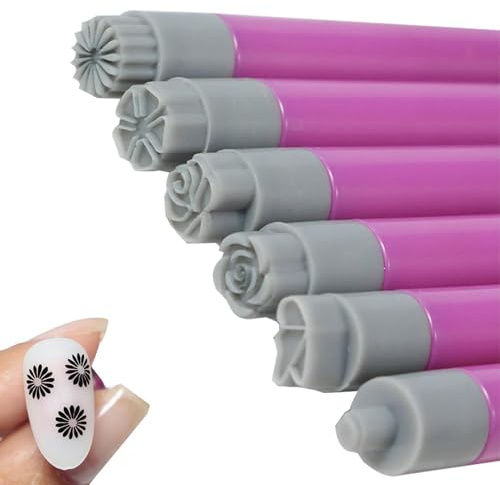 Nagelstempelstift, handgefertigt, Maniküre-Zubehör, enthält verschiedene Designs für kreative und personalisierte Nagelkunst, komplettes Set mit verschiedenen Designs für einzigartige Kreationen.