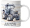 timalo® Tasse mit Namen bedrucken lassen | Individuelle Kindertasse personalisiert mit Wunschname für Kinder Motiv | Traktor | mug-child-17
