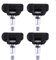 4 Stück Reifendrucksensor, Ersatz-TPMS-Reifendruckkontrollsystem A0009050030 kompatibel mit für Mercedes-Benz GLCES Klasse A B C TPMS Sensor, Reifendrucküberwachungssystem