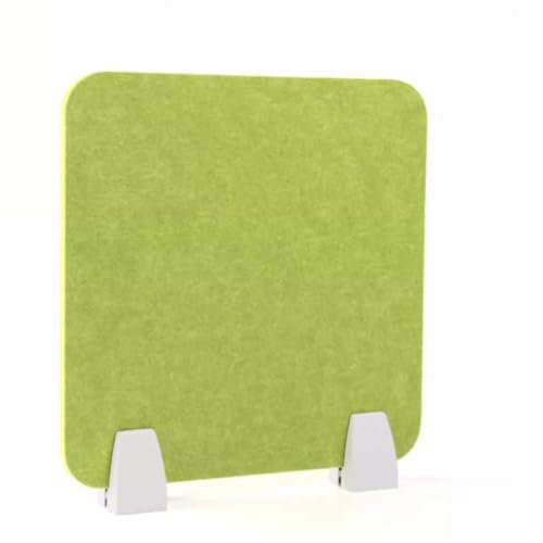 Acoustic Desk Divider Clamp on 30cm Height Privacy Panel for Student Reception Area Office Green (50 * 30cm)
