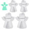 HDGSAFD Confezione da 4 Stampi per Angeli, Stampi in Silicone, Accessori Artigianali Fai da Te, Stampi da Forno per Realizzare Candele, Saponi E Ornamenti