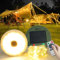 LUCKFEN Camping Lichterkette Aufrollbar Solar mit 8 Beleuchtungsmoden, Fernsteuerung, Timer-Funktion,Camping Lichterkette Außen USB Aufladungfür Camping, Garten, Wandern
