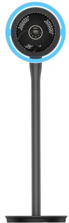 AIRMATE Ventilator mit Licht, Extra Großes Luftvolume Umwälzlüfter, Ventilator Leise mit 3 Modi 16 Windstärken, 120°+90° Oszillierende fan, 12H Timer 3 Einstellbare Höhen Standventilator