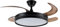 SOLMIRA Ventilador de Techo, Luz LED, Negro, Diámetro 106cm, Modo Frio Calor, Silencioso