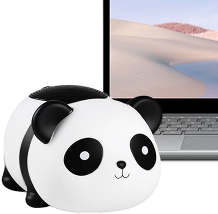 Haut-Parleur Portable Extérieur - Petite Enceinte Nomade Figurine Panda,Figurines Collectionnables Autonomie Longue Durée pour, Ados et Adultes - Usage Maison, Voyage et Extérieur
