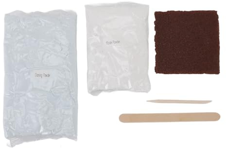 Buachois Handguss Pulver Set, DIY Handgemachter Gips, Multifunktionales Handmodell Handgips Andenken Skulpturen Set Handwerkliche Guss Basteldekoration 3D Hände Gipsabdruck für Art Bastel Wohnkultur