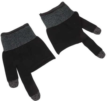 Didiseaon Fingerhandschuhe für Gamer Atmungsaktiv Anti schweiß Elastisch Touchscreen kompatibel Leicht und Bequem Geeignet für Mobiles Gaming und Präzise Steuerung