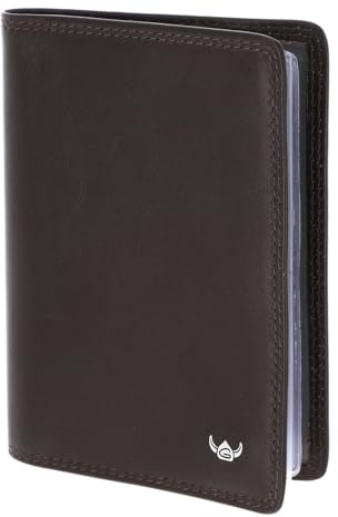 Golden Head Leder Ausweisetui Polo RFID Protect Ausweishülle 4408 Dunkelbraun