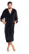 ZOLLNER Peignoir avec capuche, unisexe, taille M, microfibre, noir