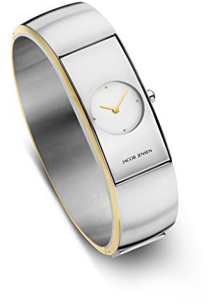 Jacob Jensen Damen Analog Quarz Uhr mit Edelstahl Armband 471