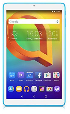 Alcatel Tablet Wi-Fi con Display da 10, Processore Quad-Core da 1.3 GHz, Memoria 8 GB e RAM 1 GB, Bianco [Italia]