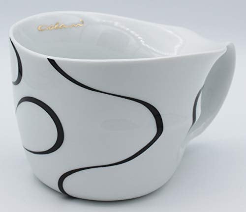 Luigi Colani Designer Jumbotasse Loop Schwarz/Black große Tasse Humpen Kaffeetasse ab OVO Color 450ml