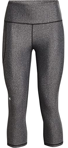 Under Armour Damen Leggings HeatGear Armour Caprihose, Hoher Rutschfester Bund, Taschen