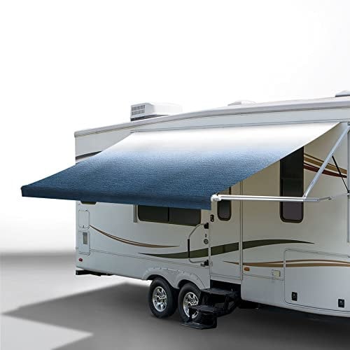 RecPro Ersatzstoff für Wohnmobil-Markisen, Breitenoptionen von 2,4 m bis 6,6 m, verschiedene Farboptionen, 243,8 cm Länge, Wohnmobil-Markise, Premium-Vinyl (3,8 m – tatsächliche Breite 3,6 m,
