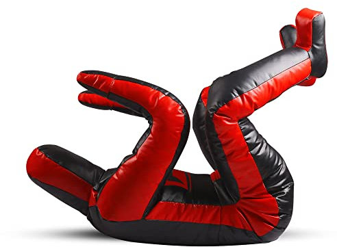 DAAN MMA Muñeco de Entrenamiento de Vinilo para Lucha, Saco de Boxeo de yudo, muñeco BJJ para posición sentada, Brazilian Jiu-Jitsu, sumisión, Entrenamiento de autodefensa, 170 cm sin Rellenar