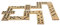 Schildkröt Jumbo Domino, 28 Dominos Grand Format, Bois FSC, 13x6 x1cm, dans Un Sac en Filet avec Cordon de Serrage, 970314