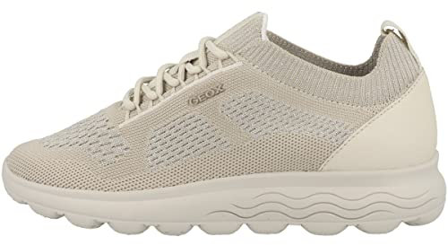 Geox D SPHERICA, Zapatillas, Mujer, Blanco Crudo, 42 EU