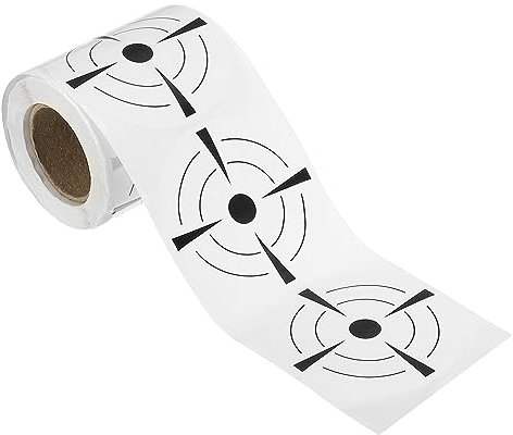 PATIKIL Bogenschießen Zielscheiben Zielpapier Aufkleber 3 200 Stück Bogen Zielscheibe Kleber Fluoreszierende Zielscheiben Bogensport Zubehör für Aufnahme Schießübungen Weiß