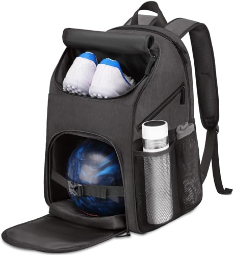 Bosynoy Bowling Bag Backpack, Bowling Ball Backpack for Single Ball