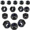 YdseozOA 40pcs Dadi Esagonali M8, Din 985 Nero in Acciaio Inossidabile, Locknut in Nylon Insericamento in Acciaio Carbone, Nomi Di Arresto A2 V2A Logo