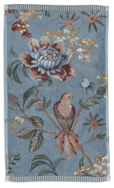 PiP Studio 3er Set Gästehandtuch Secret Garden Farbe Blue Größe 30x50 cm