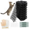 ZOCONE 15 Pack Cat Deterrents for Gardens 20cmx15cmx2.8cm Anti Cat Spikes Plastic Cat Scat Mat with Spikes, Flat Prickle Strip Dig Stopper Cat Deterrent Spikes Set for Indoor Outdoor
