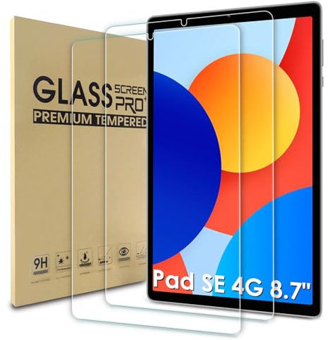 WD&CD 2 Pcs Protector de Pantalla Compatible para Xiaomi Redmi Pad SE 8.7 Pulgadas Cristal Templado, Alta Definicion, Cristal Templado Film Compatible con Xiaomi Redmi Pad SE 8.7'' Protector Pantalla