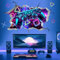 3D Game Wall Stickers Gamer Controller Gaming Peel and Stick Wall Art Decals for Teenagers Boy Bedroom Playroom