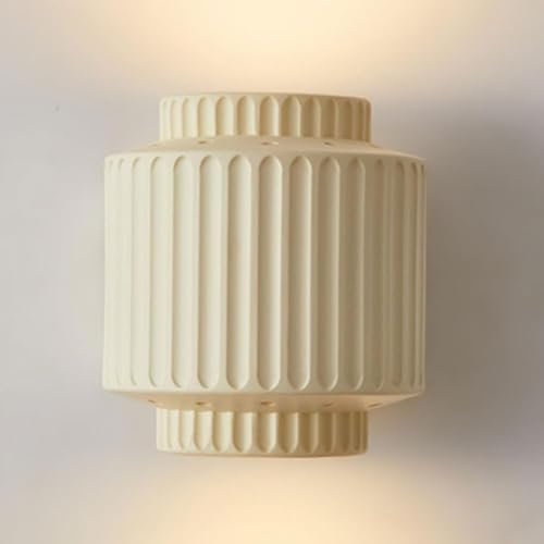 wall lamp Lampada da parete in gesso resina, lampada da parete a doppia testa E27, applique da parete per studio sul comodino della camera da letto, luce decorativa per soggiorno, corridoio, isola