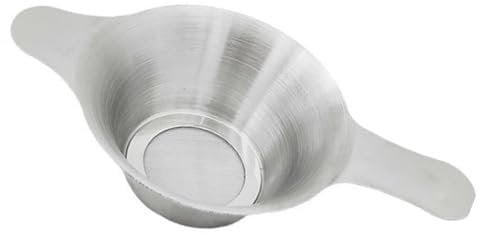 Tea Strainer for Loose Tea Stainless Steel Tea Strainer and Bowl Ultra Fine Mesh Tea Fine Mesh with Double Winged Handles, for Teacups, Mugs and Tea Set(Total Length 5.04 inches)
