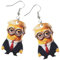 Auffällige Acryl-Ohrhänger mit Cartoon-Charakter für Party- und Freizeit-Looks