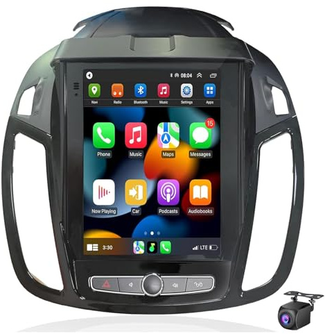 Radio De Coche Android 15 De 9,7'' Para Fo-rd Kuga Escape C-Max 2013-2018 Estéreo Carplay Android Auto Pantalla Táctil Reproductor Multimedia Con GPS Cámara De Respaldo SWC Bluetooth FM WiFi(Size:L10)