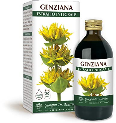 Dr Giorgini Integratore Alimentare, Genziana Estratto Integrale Liquido Analcoolico - 200 ml