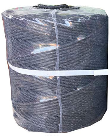 EUROFILATI Cordetta Polipropilene Nera 3 Capi Spago agricolo Bobina da 4,5 kg (Circa)