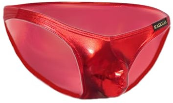 SpecialUnderwear Metallic Bulge Pouch Slip Men Slips glänzed Metalic Look Size:M