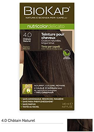 Nutricolor Delicato 4 - Tinte para el cabello, Castaño Natural