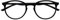 OPULIZE Met - Reading Glasses with Blue Light Blocking Slim Round Frame Scratch Resistant Spring Hinges Improve Sleep Computer Gaming Anti-Reflective Black Mens Womens B60-1 +3.00