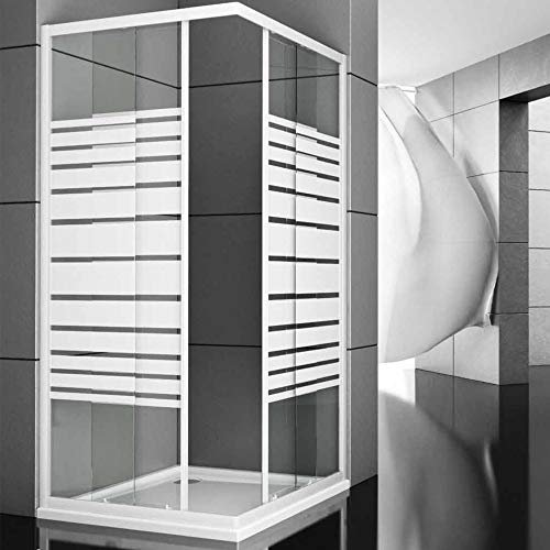 Ogomondo Box Doccia Corner Due Ante Cristallo Serigrafato (1, 66.5-69.5x86.5-89.5 Serigrafato DX)