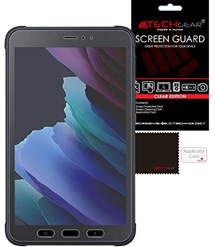 TECHGEAR 3 Pack Protection d'Écran pour Samsung Tab Active 3 8 Pouces (SM-T570/T575/T577), Film de Protection Écran Ultra Clair Compatible avec Samsung Galaxy Tab Active 3 8